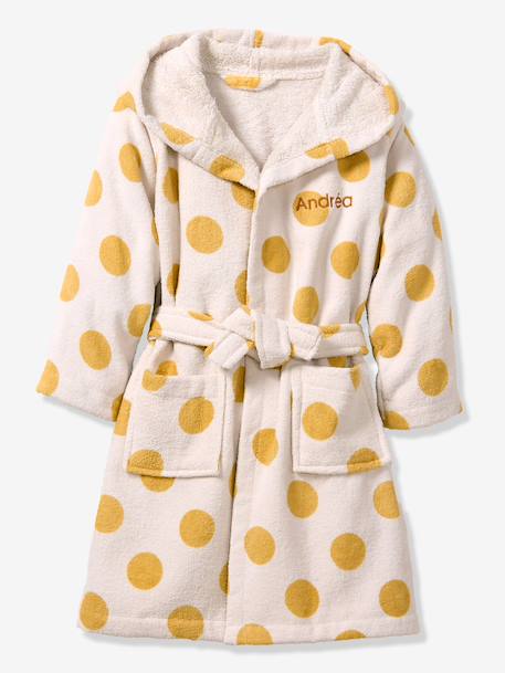 Peignoir enfant en coton blanc imprimé 1 - vertbaudet enfant 