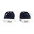 Baskets basses à lacets Blanc+Marine 10 - vertbaudet enfant 