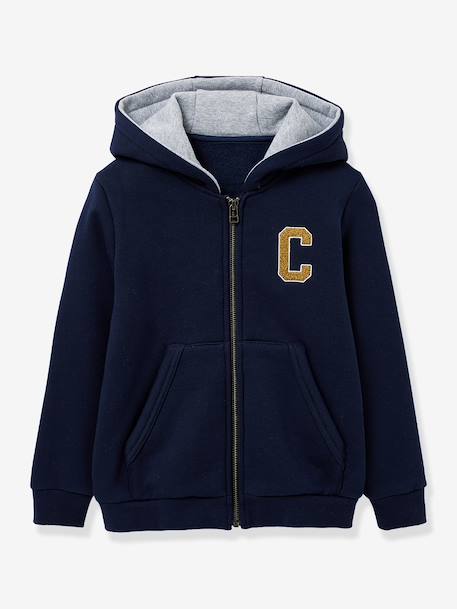 Garçon-Pull, gilet, sweat-Gilet zippé uni