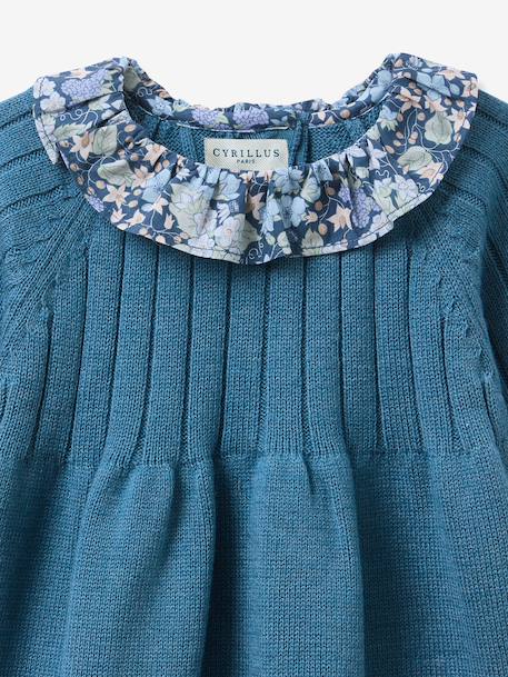 Robe longue tricot bleu 3 - vertbaudet enfant 