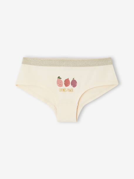 Lot de 5 shorties fille vieux rose 2 - vertbaudet enfant 