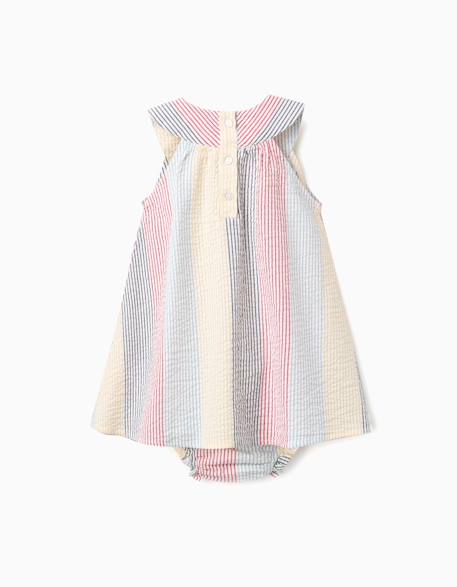 Robe sans manches en coton à rayures you&me Rouge 2 - vertbaudet enfant 