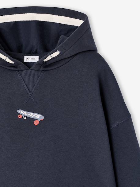 Sweat à capuche garçon gris ardoise 3 - vertbaudet enfant 