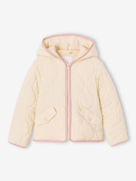 Doudoune légère fille bois de rose+vanille 5 - vertbaudet enfant 