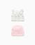 Lot de 2 bonnets en coton avec motif minnie Rose 1 - vertbaudet enfant 