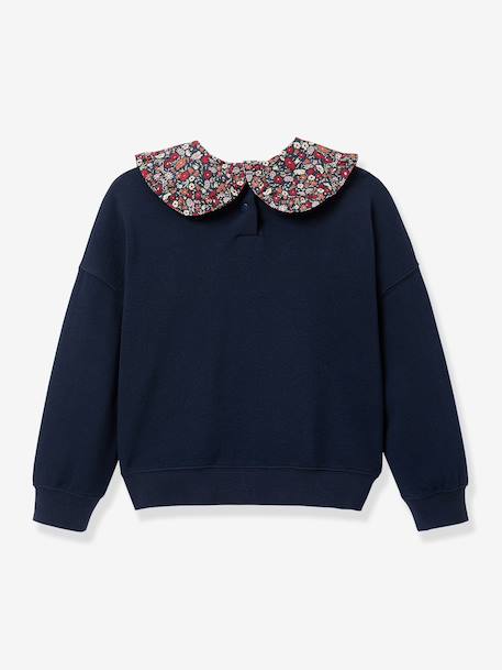 Sweat col Claudine marine 2 - vertbaudet enfant 
