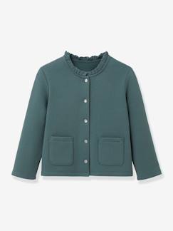 -Cardigan molleton