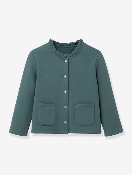 Fille-Cardigan molleton