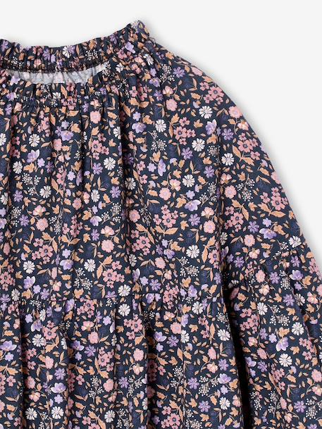 Blouse fille anthracite+vanille 3 - vertbaudet enfant 