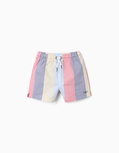 -Short de bain à rayures et cordon de serrage you&me