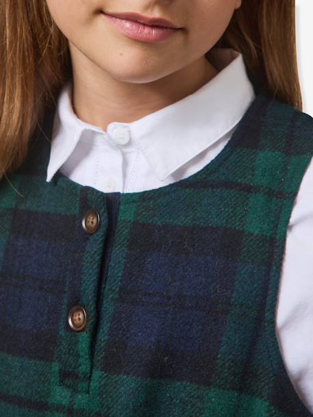 Robe à carreaux vert 5 - vertbaudet enfant 