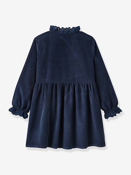 Robe velours rouge 2 - vertbaudet enfant 