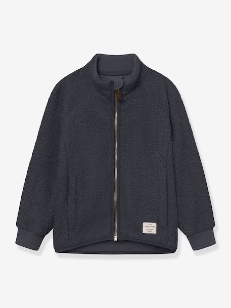 Veste en polaire Teddy avec fermeture éclair enfants MATCEDRIC MINI A TURE bleu foncé+bleu nuit+cannelle+écru+lilas poudré+vert 4 - vertbaudet enfant 