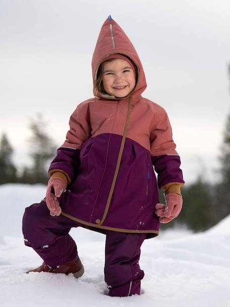 Veste d'hiver fille doublée AINA MUKKA finkid marine+violet 7 - vertbaudet enfant 