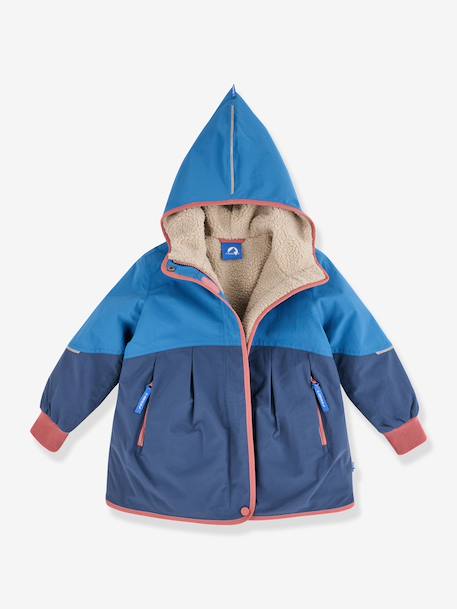 Veste d'hiver fille doublée AINA MUKKA finkid marine+violet 2 - vertbaudet enfant 