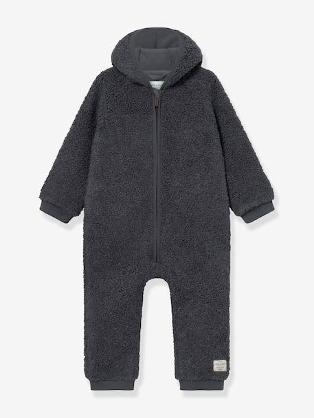Combinaison en polaire teddy MATADEL Bébé MINI A TURE bleu nuit+prune 3 - vertbaudet enfant 