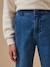 Pantalon large en denim fille Denim bleu+Denim gris fonce 3 - vertbaudet enfant 