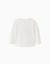 T-shirt en coton à manches longues avec imprimé zy en relief Blanc+Rouge 2 - vertbaudet enfant 
