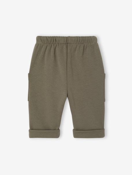 Pantalon bébé garçon doublé polaire olive 2 - vertbaudet enfant 