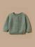 Cardigan laine et mohair bébé Bleu grise+Vert pastel 3 - vertbaudet enfant 