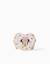 Sac à bandoulière en forme de cœur avec imprimé minnie Beige clair 1 - vertbaudet enfant 