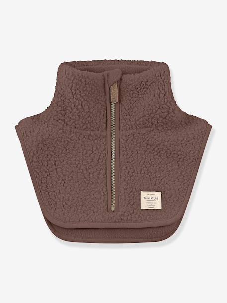 Cache-nez en polaire MATAKTON Enfants MINI A TURE crème+prune 4 - vertbaudet enfant 