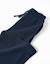 Pantalon en molleton avec cordon de serrage et poches Bleu foncé+Rose 3 - vertbaudet enfant 