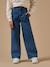 Pantalon large en denim fille Denim bleu+Denim gris fonce 1 - vertbaudet enfant 