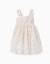 Robe sans manches en coton avec motif floral Beige clair 1 - vertbaudet enfant 