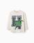 T-shirt en coton à manches longues et imprimé hulk en relief Blanc 1 - vertbaudet enfant 
