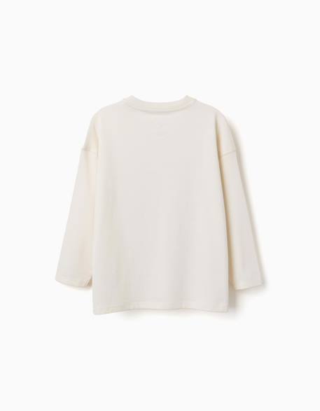 T-shirt en coton à manches longues et imprimé hulk en relief Blanc 2 - vertbaudet enfant 