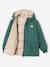 Parka à capuche réversible garçon bronze+vert sauge 14 - vertbaudet enfant 