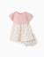 Robe bi-matière avec motif floral Rose 1 - vertbaudet enfant 