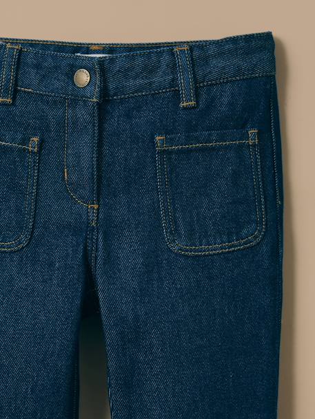 Pantalon flare fille denim Denim brut 3 - vertbaudet enfant 