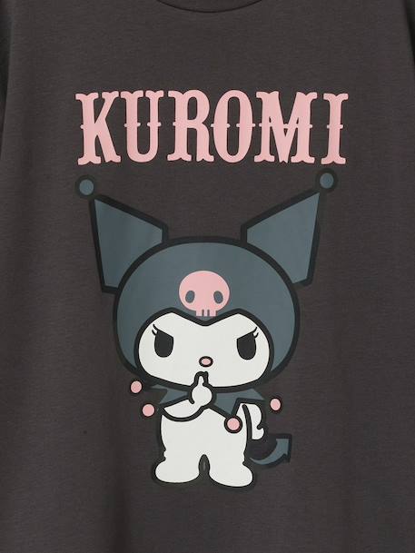 T-shirt Kuromi fille anthracite 3 - vertbaudet enfant 