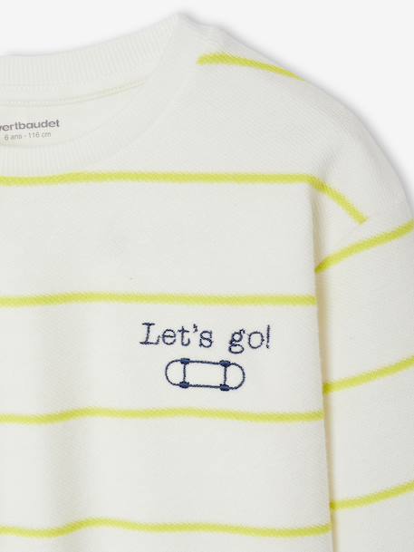 T-shirt manches longues garçon blanc 3 - vertbaudet enfant 