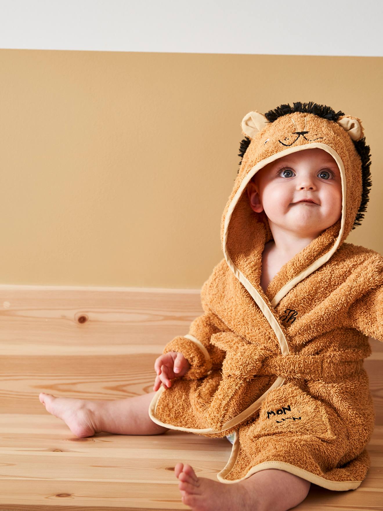 URBEAR Unisex Bébé Mignon Animal Peignoir en Coton Enfant Plage Capuche Serviette Soirée de Bain pour Bébé 12-36 mois 
