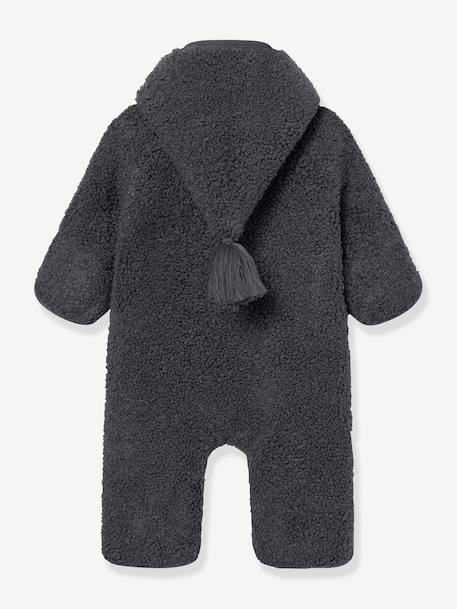 Combinaison en polaire teddy MATADEL Bébé MINI A TURE bleu nuit+prune 4 - vertbaudet enfant 