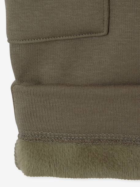 Pantalon bébé garçon doublé polaire olive 4 - vertbaudet enfant 