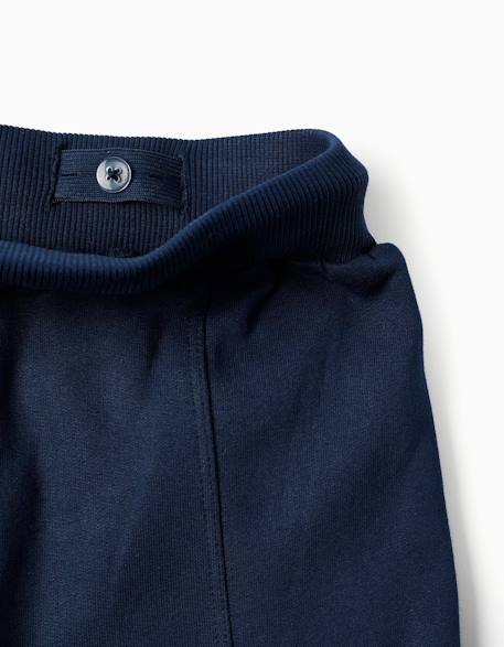 Pantalon de jogging en coton peigné avec imprimé spider-man et cordon Bleu foncé 3 - vertbaudet enfant 