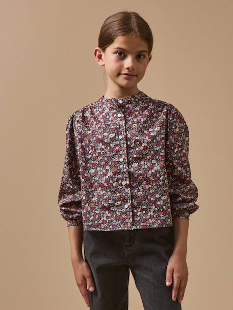 Chemise fille petal&daisy - made with liberty fabrics Liberty petal and daisy 1 - vertbaudet enfant 