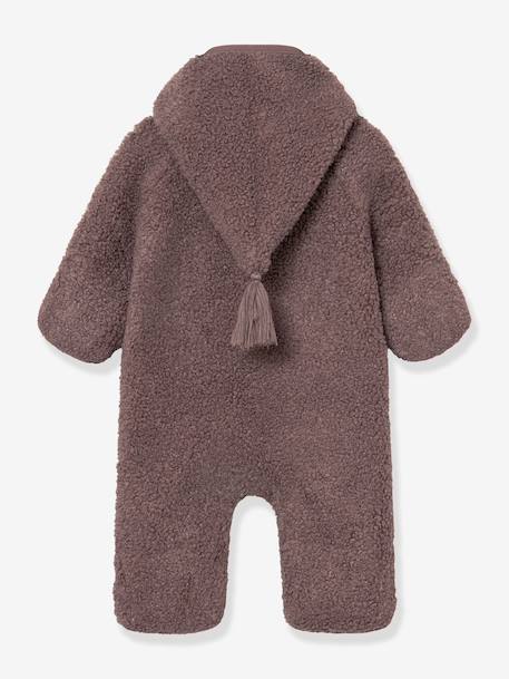 Combinaison en polaire teddy MATADEL Bébé MINI A TURE bleu nuit+prune 9 - vertbaudet enfant 