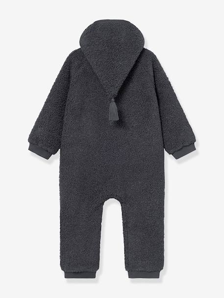 Combinaison en polaire teddy MATADEL Bébé MINI A TURE bleu nuit+prune 5 - vertbaudet enfant 