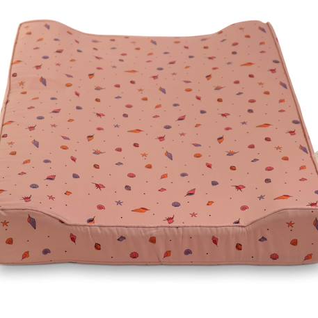 Matelas à langer bébé en coton bio déhoussable Rose+Vert 2 - vertbaudet enfant 