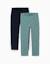 Lot de 2 leggings unis et imprimés Rose+Vert clair 5 - vertbaudet enfant 
