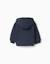 Sweat zippé avec broderie en bouclettes zy Bleu foncé 2 - vertbaudet enfant 