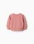Sweat avec imprimé floral en relief Blanc+Rose 5 - vertbaudet enfant 