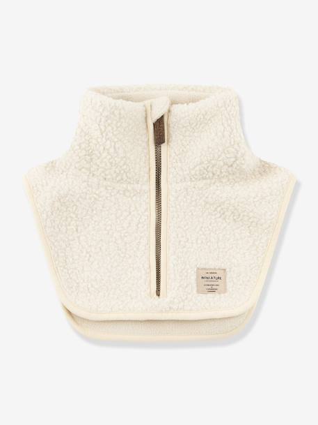 Cache-nez en polaire MATAKTON Enfants MINI A TURE crème+prune 1 - vertbaudet enfant 