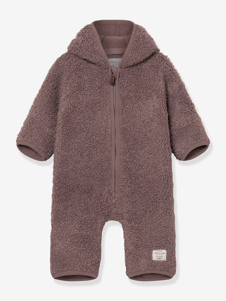 Combinaison en polaire teddy MATADEL Bébé MINI A TURE bleu nuit+prune 6 - vertbaudet enfant 