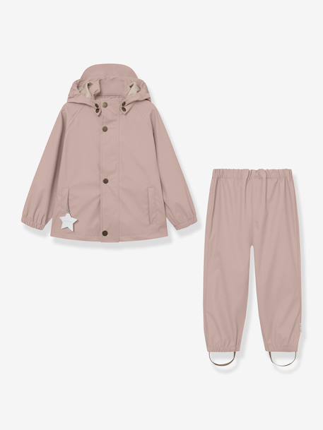 Ensemble veste et pantalon de pluie enfants MATREINAR MINI A TURE bleu foncé+vert+vieux rose 15 - vertbaudet enfant 